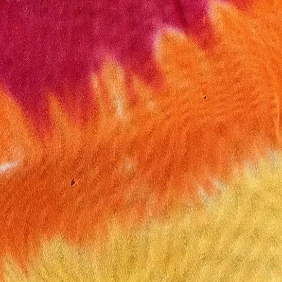 Vintage 90s HARLEY DAVIDSON tie dye hog clown OHIO men’s T-shirt | XL - Picture 8 of 9